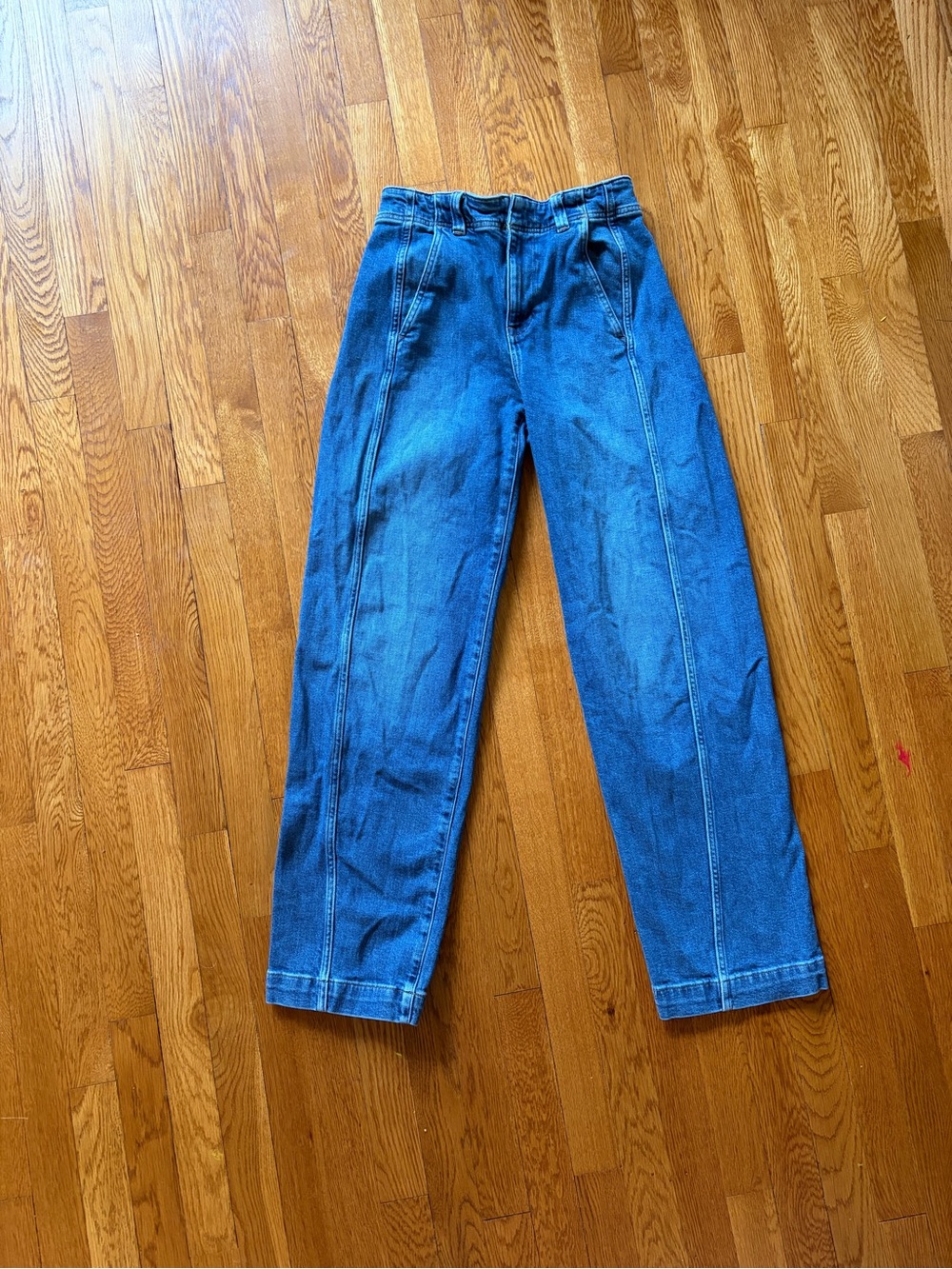 Madewell High-Rise Wide-Leg Tapered Jeans — Blue - Picture 3 of 7